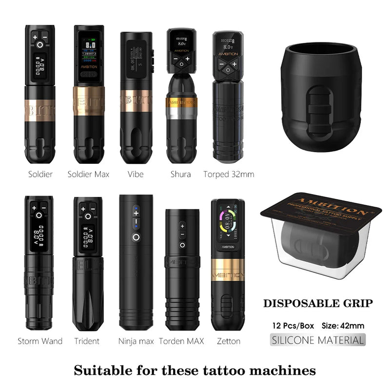 Ambition P2 Disposable Rubber Tattoo Grip