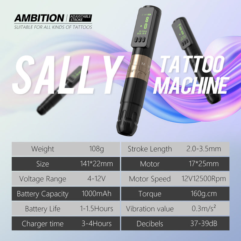 Ambition Wireless Permanent Makeup Machine Tattoo Pen