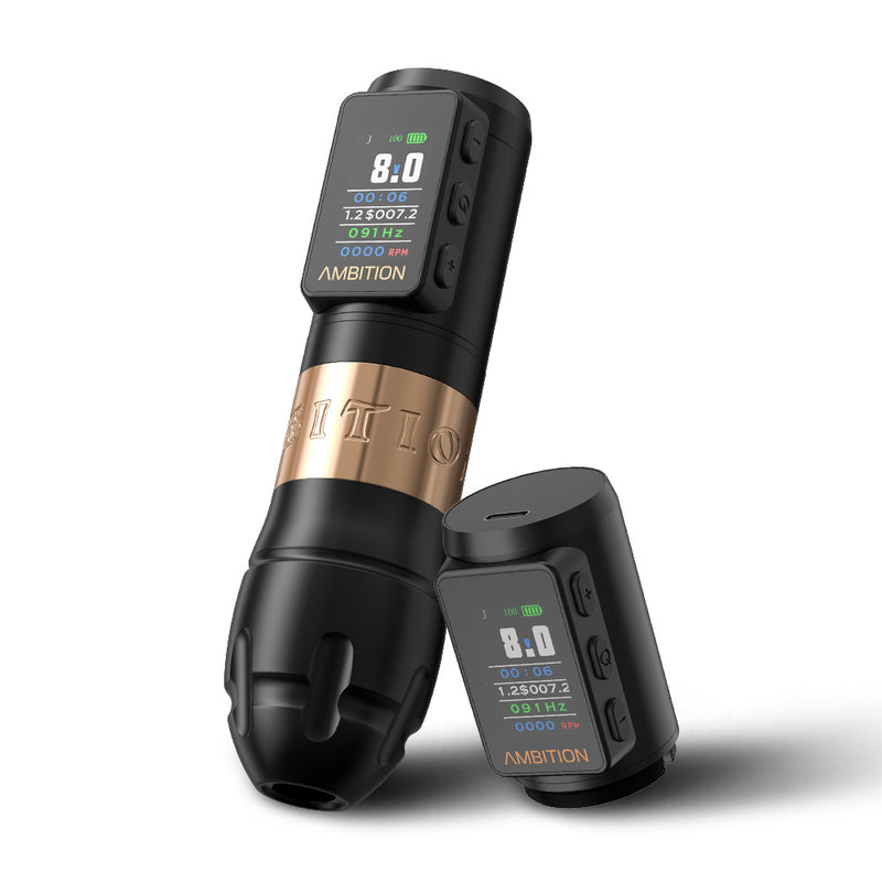 Ambition Vibe Max 2.5-3.5-4.0-4.5mm Stroke Wireless Tattoo Machine