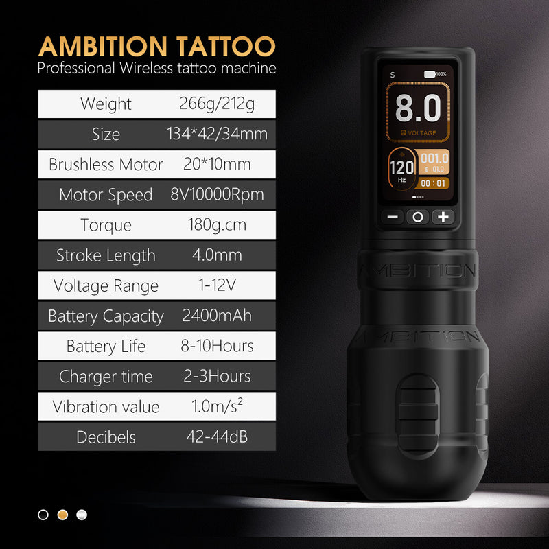 Ambition Torden Max Wireless Tattoo Machine