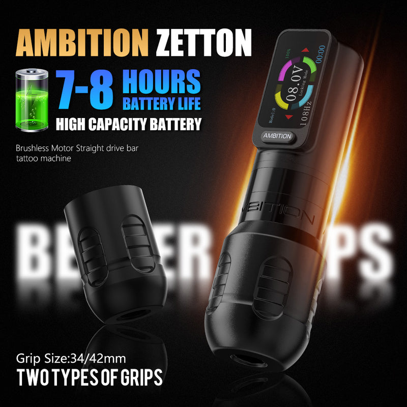 Ambition Zetton Wireless Tattoo Machine Pen