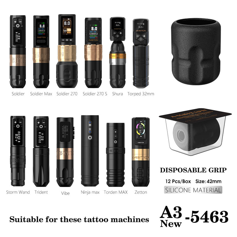 Ambition P2 Disposable Rubber Tattoo Grip