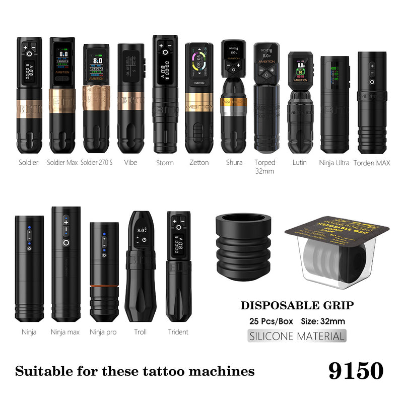 Ambition P2 Disposable Rubber Tattoo Grip