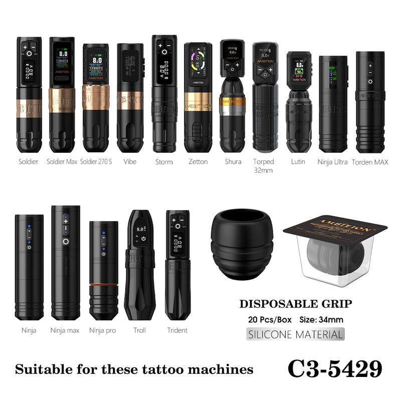 Ambition P2 Disposable Rubber Tattoo Grip