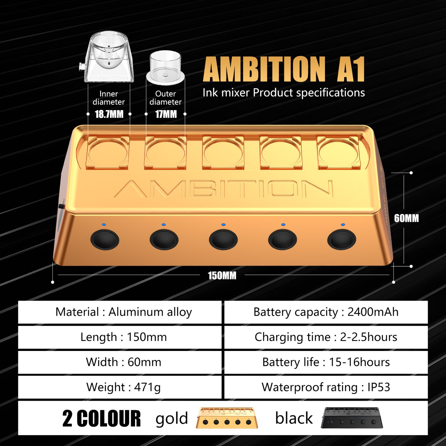 Ambition A1 Ink Mixer Shaker