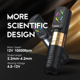 Ambition Seher Adjustable Stroke Wireless Tattoo Machine Pen