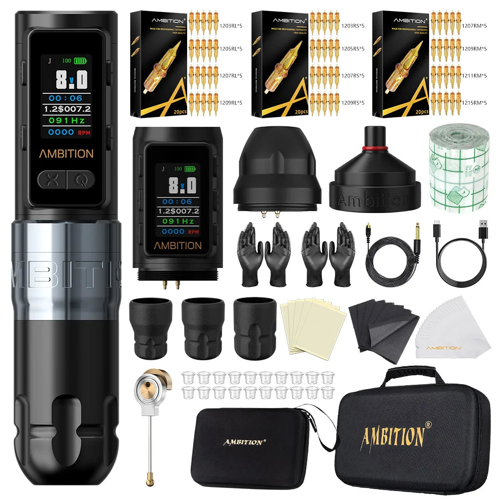 Ambition Soldier Max Kit Wireless Tattoo Machine