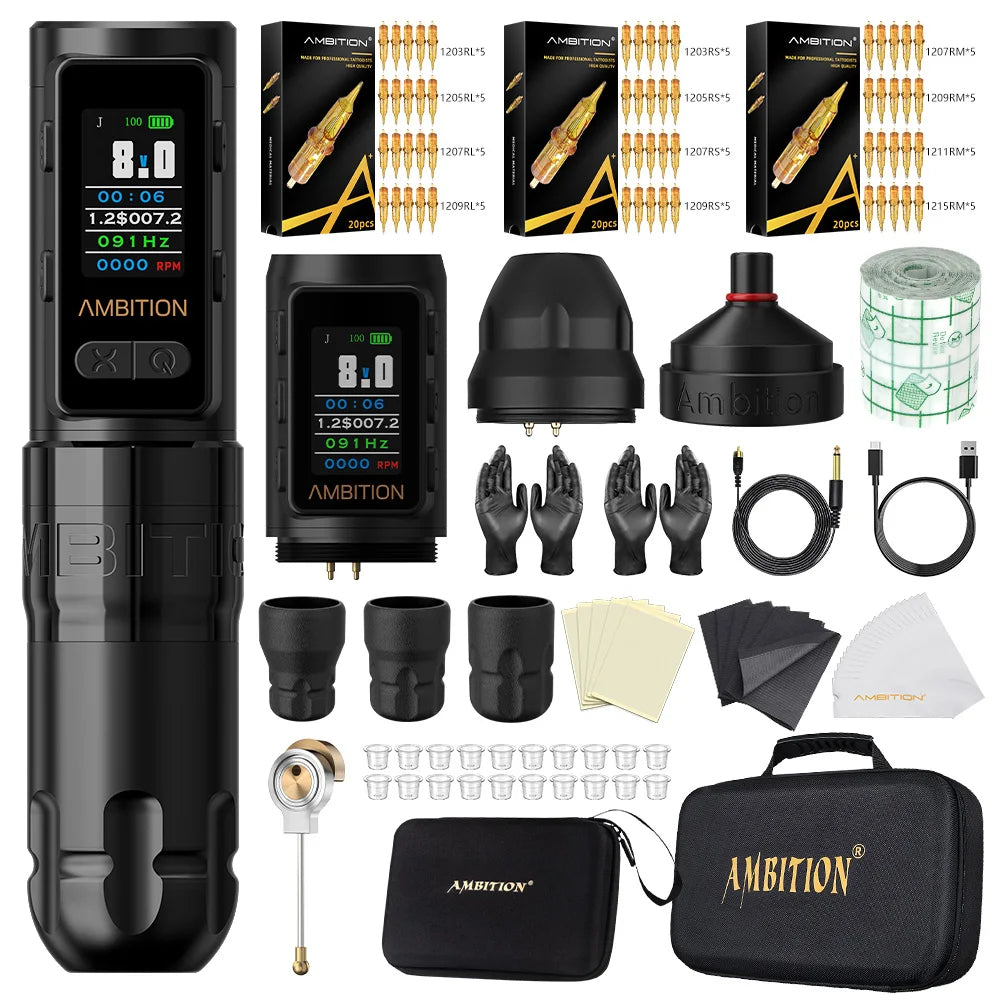 Ambition Soldier Max Kit Wireless Tattoo Machine