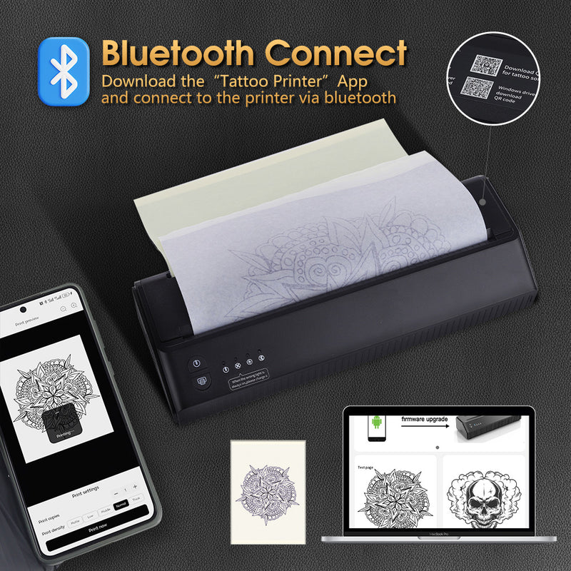 US Tattoo Transfer Stencil Bluetooth Thermal Printing Copier Machine  Needn't ink | eBay