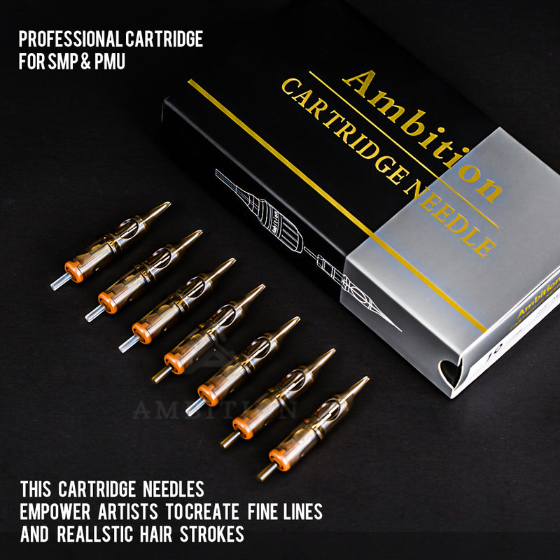 New 20Pcs Ambition Tattoo Needle Cartridges RLRSM1 RM Disposable  Semi-Permanent Eyebrow Needles For Cartridge Tattoo Machine Pen