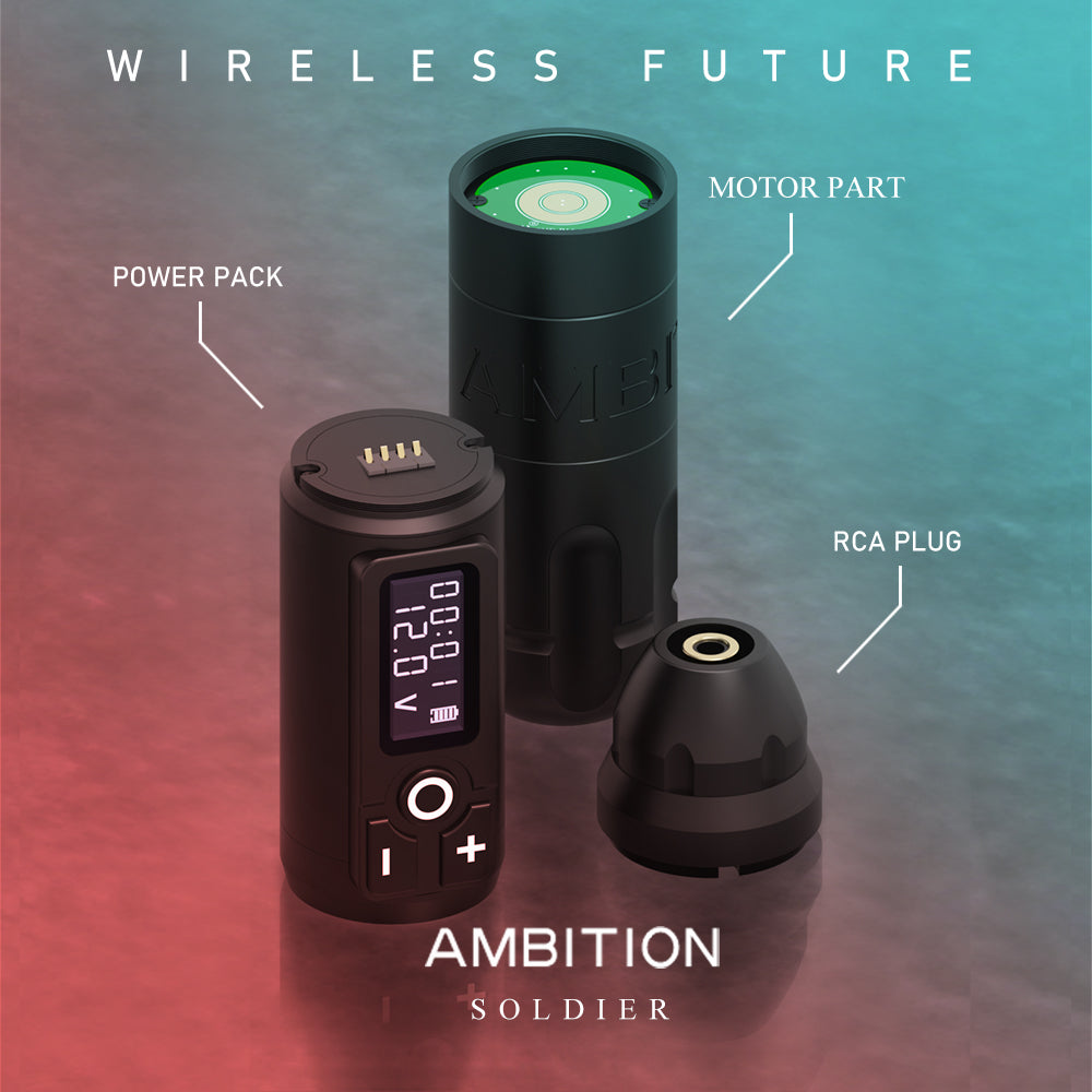 Ambition Soldier Wireless Tattoo Machine Pen